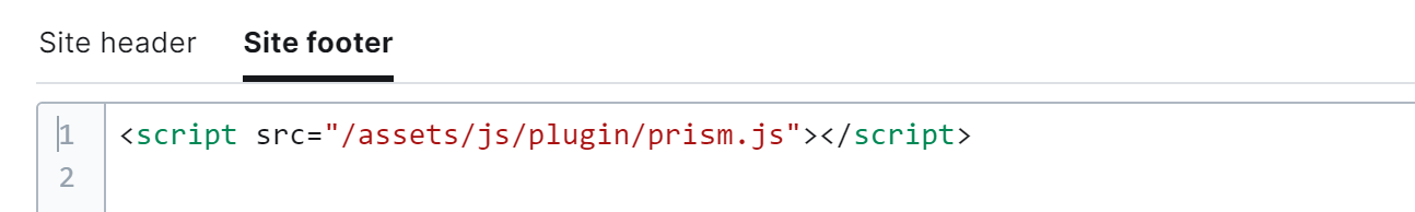 code injection prism js