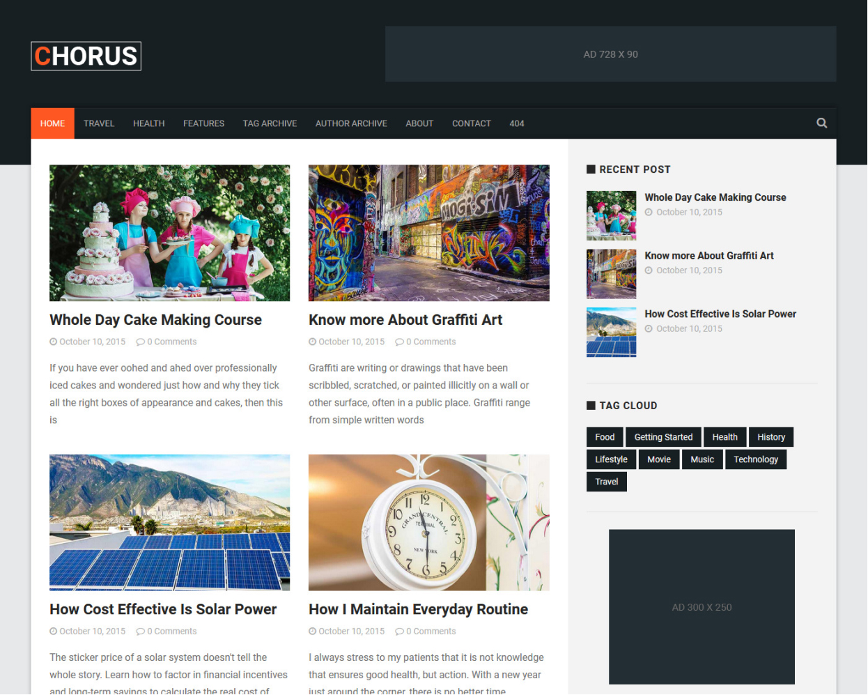 Chorus theme screenshot