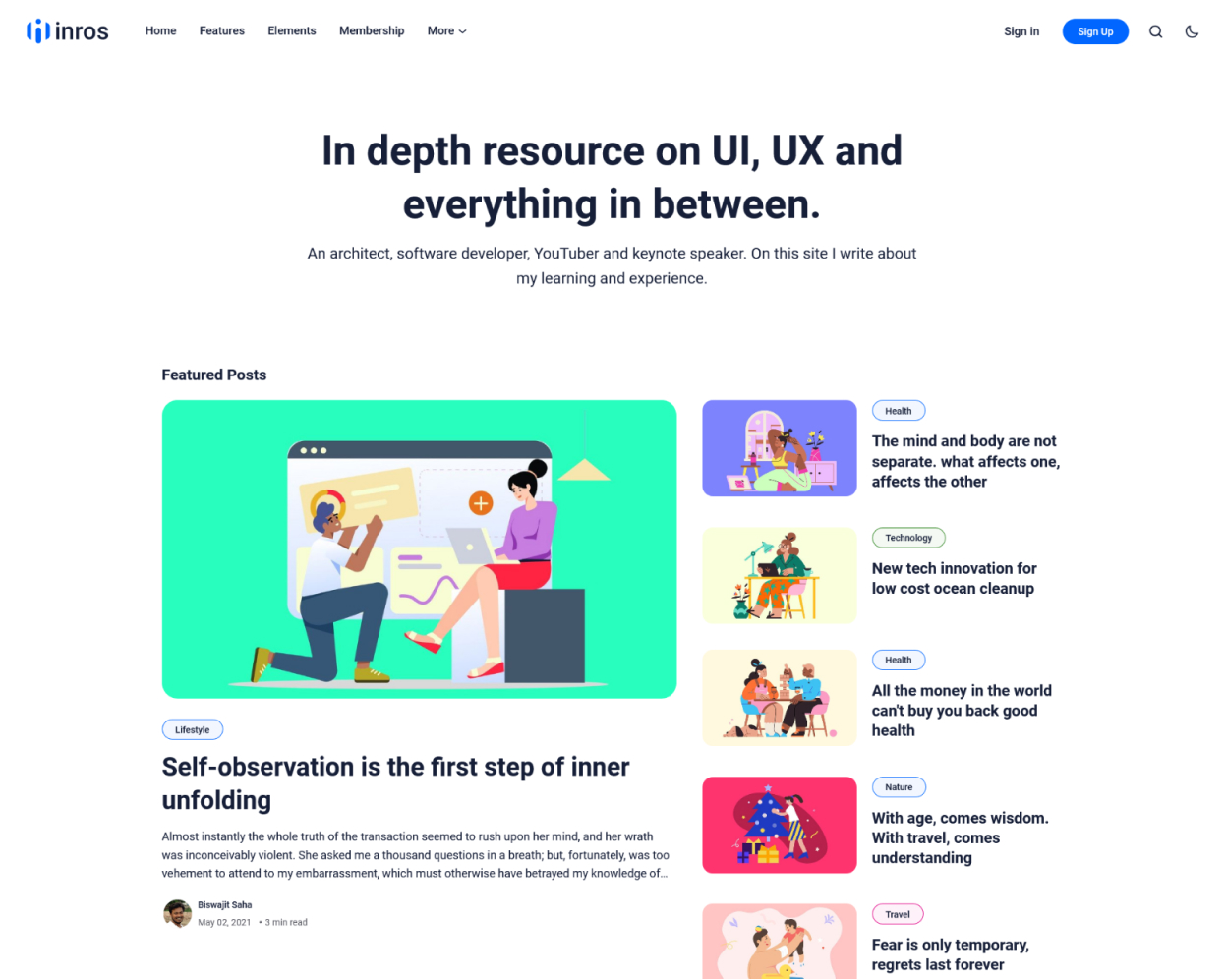 Inros theme screenshot