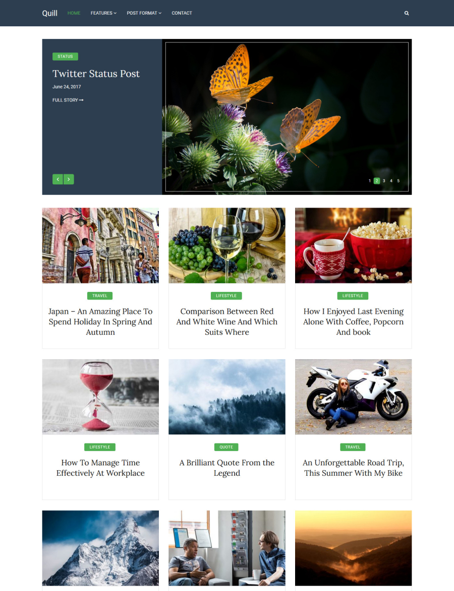 Quill Blog theme